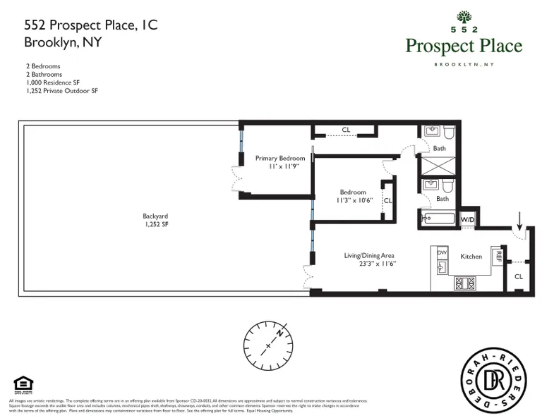 552 Prospect Place, 1C | floorplan | View 22