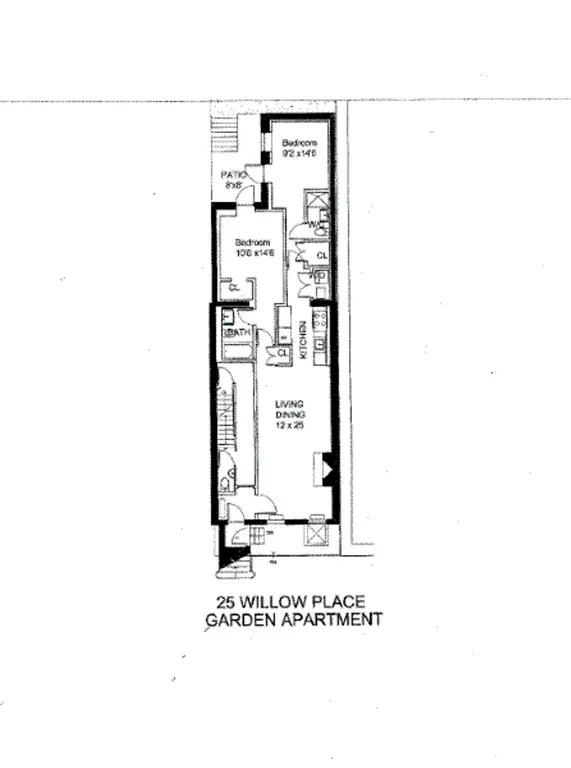 25 Willow Place, Garden #1 | floorplan | View 9