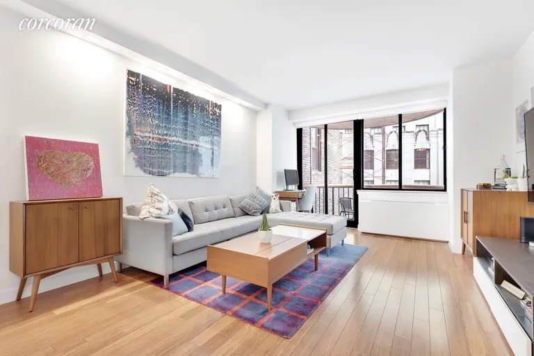 New York City Real Estate | View 45 East 25th Street, 19D | LARGE LIVING ROOM WITH PRIVATE BALCONY! | View 3