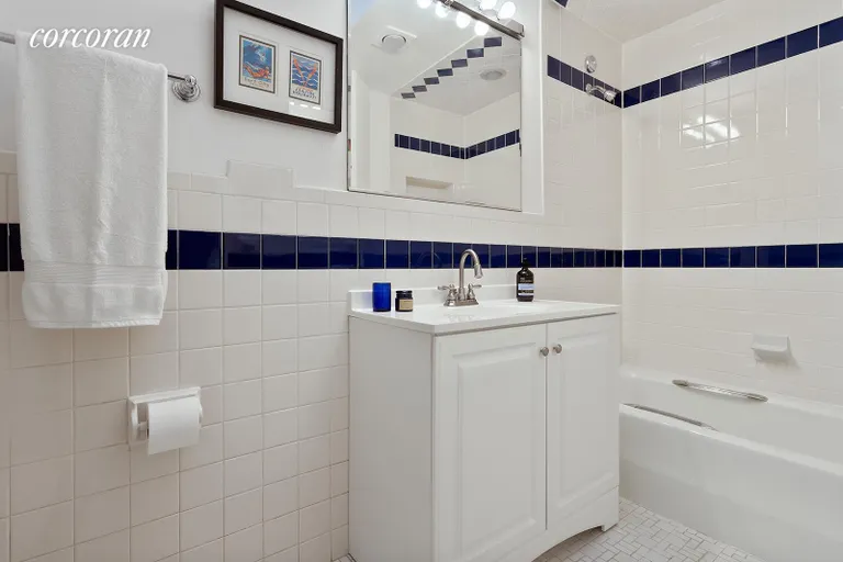 New York City Real Estate | View 822 President Street, 4 | Bright tiled bathroom | View 9
