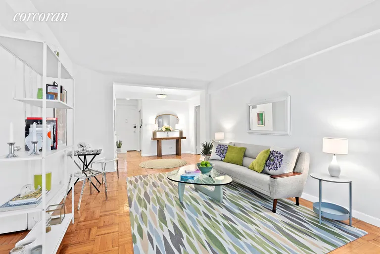 New York City Real Estate | View 34 Plaza Street East, 701 | Entryway, living room and dining are all easy. | View 2
