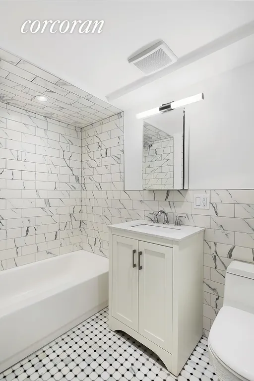 New York City Real Estate | View 167 Sullivan Place | Marble Bathroom | View 14