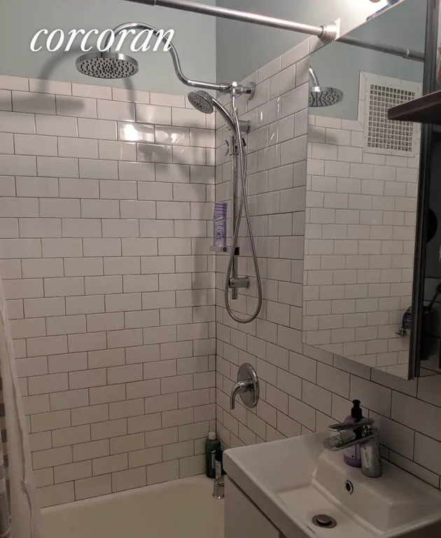 New York City Real Estate | View 305 Prospect Place, 4A | Freshly renovated bath with rainfall shower head | View 4