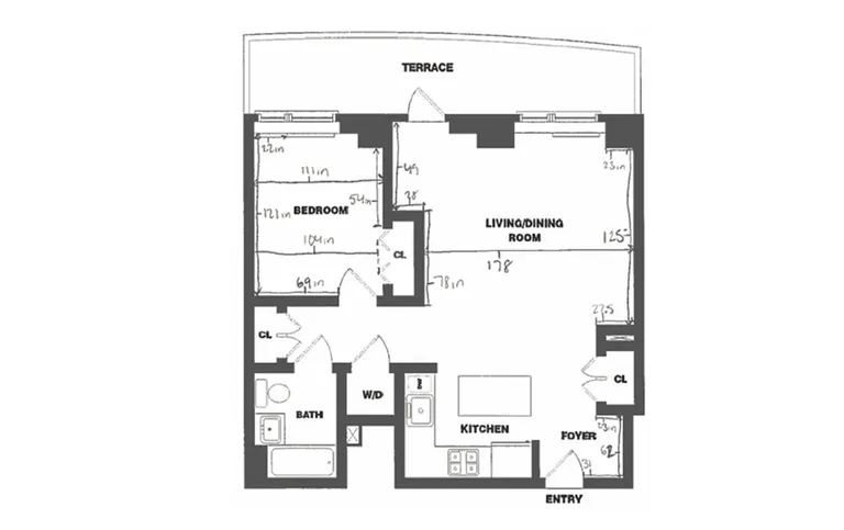 1 North 4th Place, 1H | floorplan | View 9