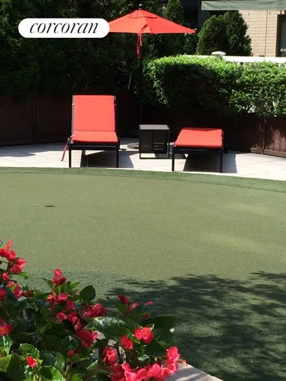 New York City Real Estate | View 516 West 47th Street, S6M | Chaises with Putting Green | View 7