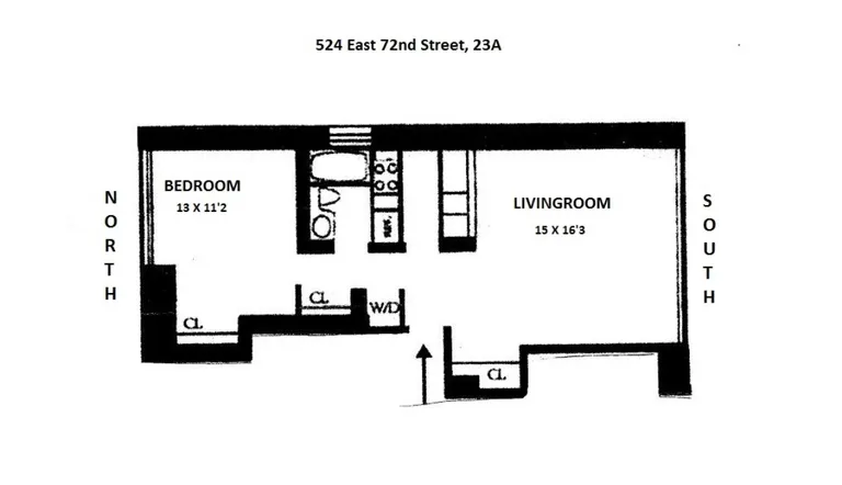 524 East 72Nd Street, 23A | floorplan | View 6