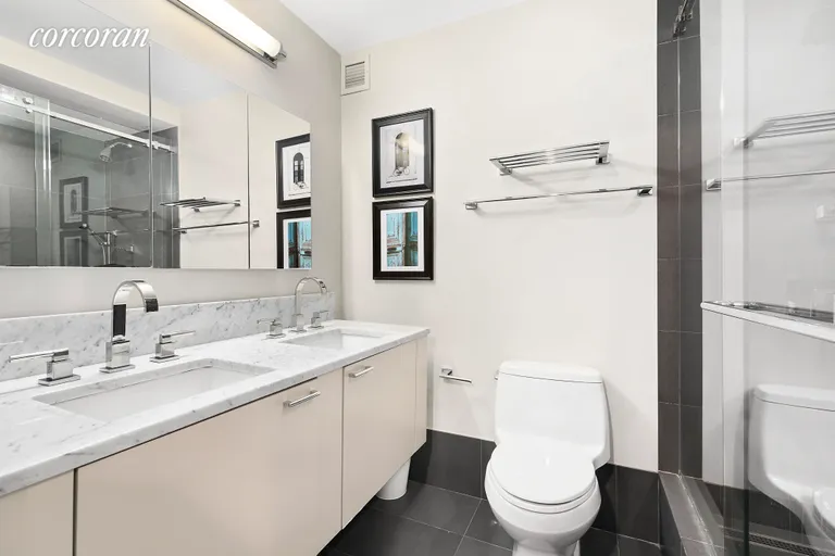 New York City Real Estate | View 311 Greenwich Street, 6EF | En suite Bathroom | View 7