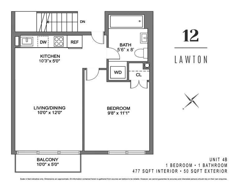 12 Lawton Street, 4B | floorplan | View 5