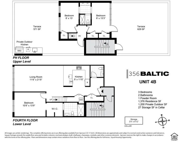 356 Baltic Street, 4B | floorplan | View 17