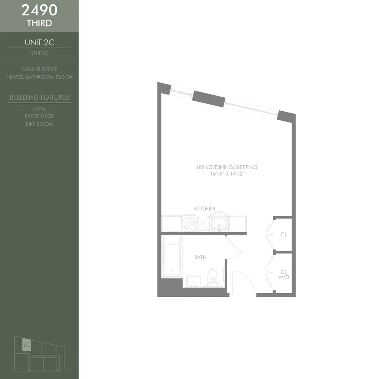 2490 3rd Avenue, 2C | floorplan | View 6