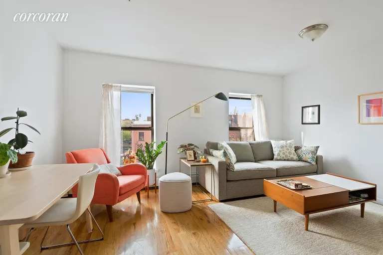 New York City Real Estate | View 443 Classon Avenue | Apartment 3 living room | View 2