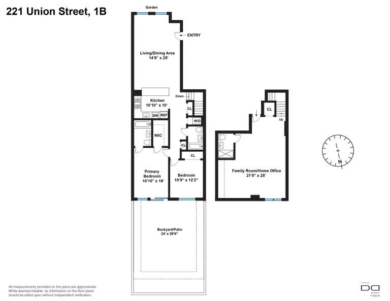 221 Union Street, 1B | floorplan | View 12