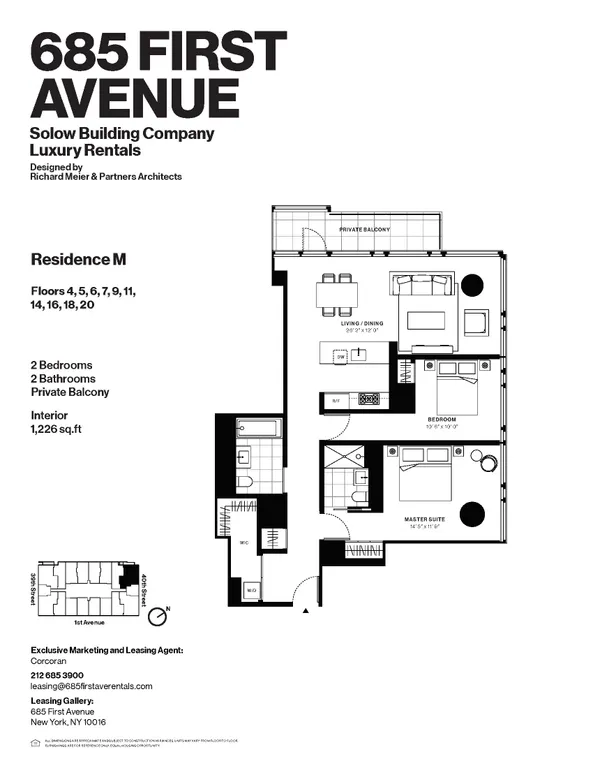 685 First Avenue, 5-M | floorplan | View 12