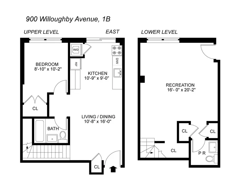 900 Willoughby Avenue, 1B | floorplan | View 7