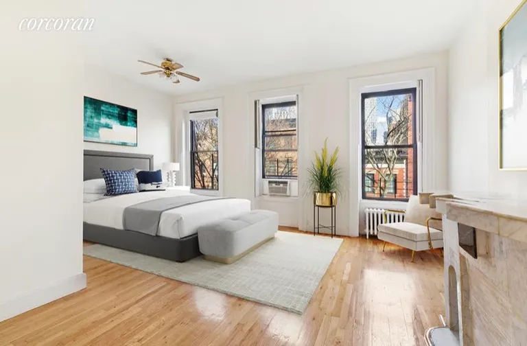 New York City Real Estate | View 364 Pacific Street, 1 | Master bedroom VIRTUALLY STAGED | View 6