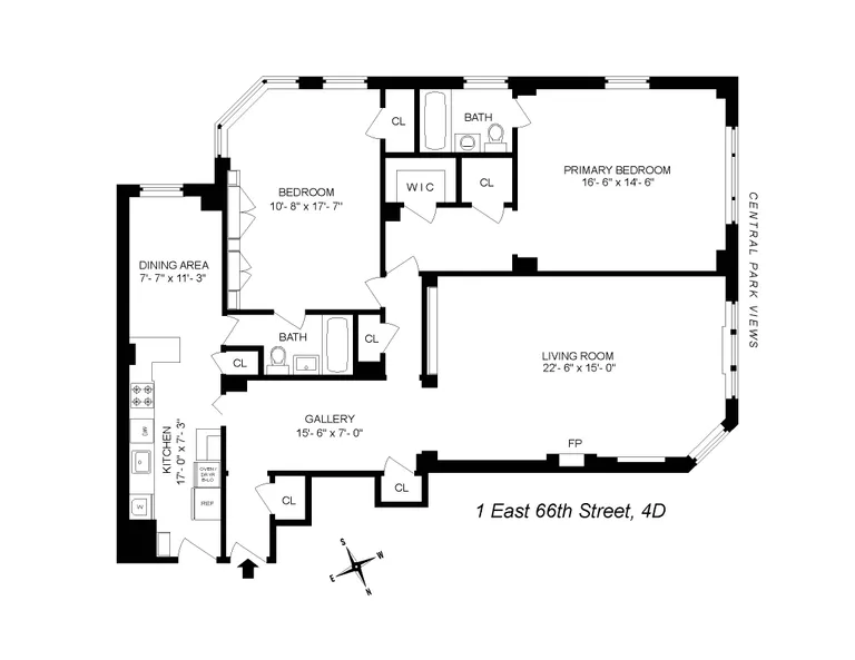 1 East 66th Street, 4D | floorplan | View 8