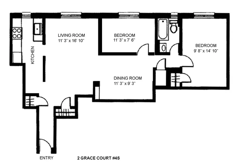 2 Grace Court, 4S | floorplan | View 11