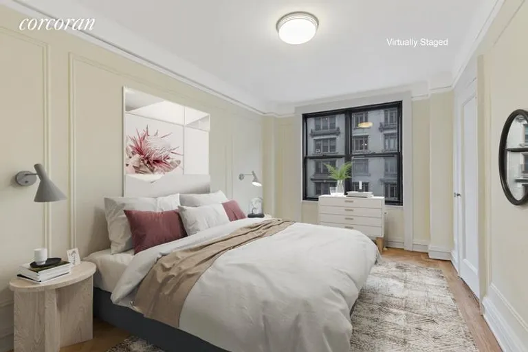 New York City Real Estate | View 890 West End Avenue, 8B | Bedroom 1 Virtually Staged | View 4