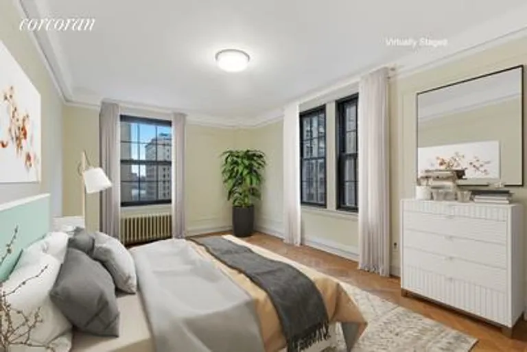 New York City Real Estate | View 890 West End Avenue, 8B | Bedroom 2 Virtually Staged | View 5