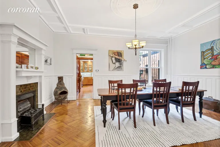 New York City Real Estate | View 171 Maple Street | Formal Dining Room with fireplace | View 5