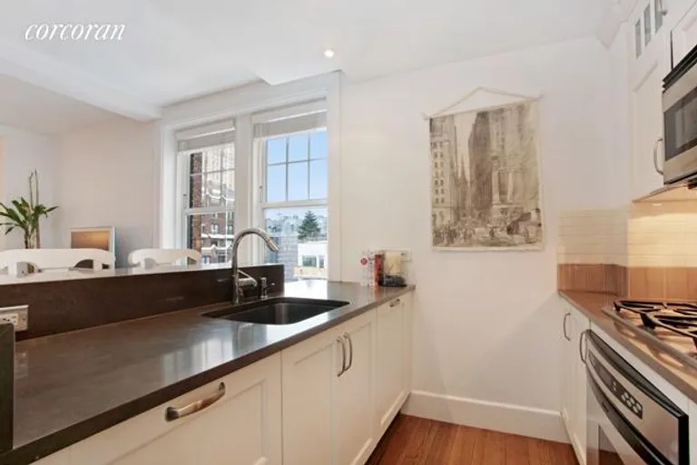 New York City Real Estate | View 27 West 72nd Street, 1414 | Open kitchen with breakfast bar | View 2
