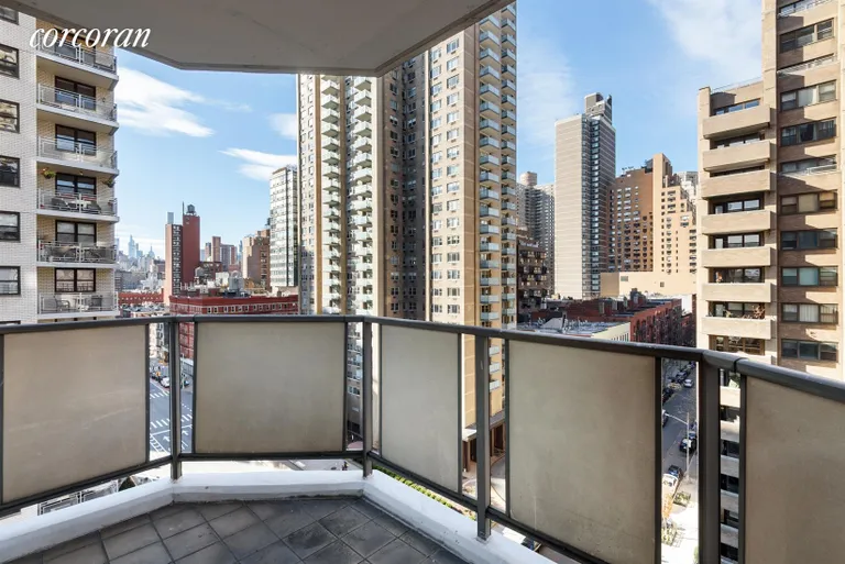New York City Real Estate | View 301 East 87th Street, 11D | Large circular balcony! | View 6