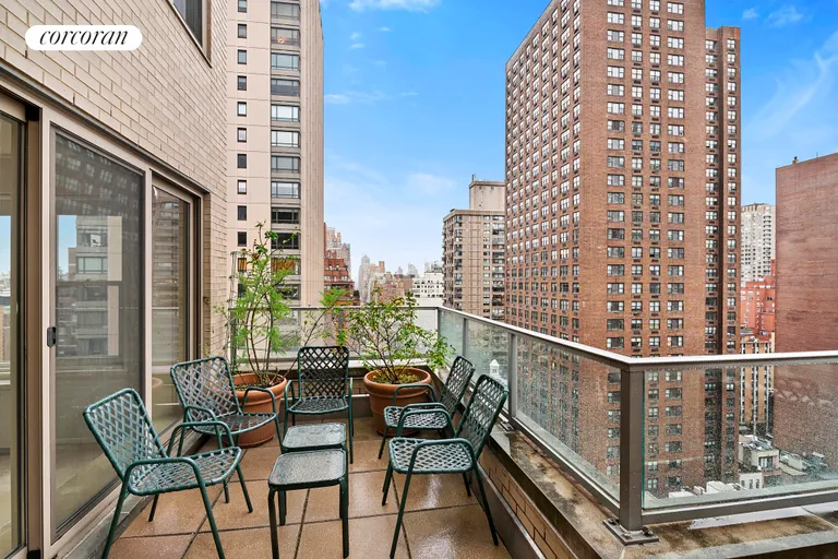 New York City Real Estate | View 176 East 71st Street, 19d | Wrap Terrace | View 5
