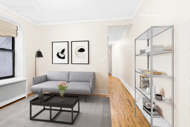 New York City Real Estate | View 63 West 107th Street, 3 | 2 Beds, 1 Bath | View 1