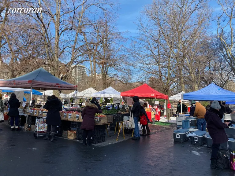 New York City Real Estate | View 63 West 107th Street, 3 | Farmer's market at 110th St.and Manhattan Ave. | View 16