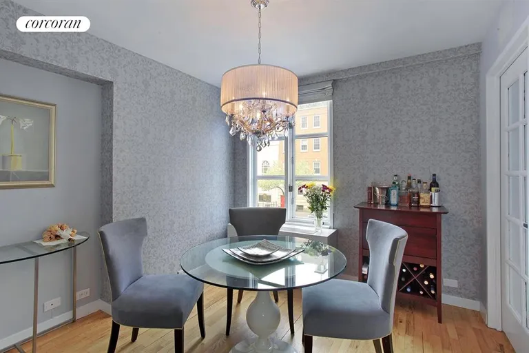 New York City Real Estate | View 126 Waverly Place, 2E | Windowed Formal Dining Room | View 3
