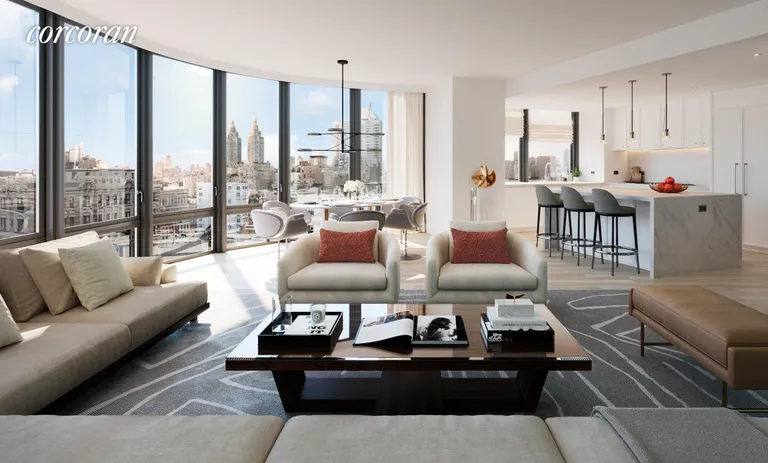 New York City Real Estate | View 212 West 72nd Street, 19B | 3 Beds, 4 Baths | View 1
