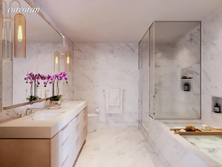 New York City Real Estate | View 212 West 72nd Street, 19B | Bathroom | View 3