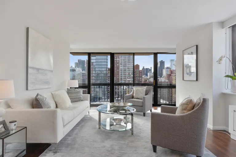 New York City Real Estate | View 330 East 75th Street, 20A | Living Room | View 2