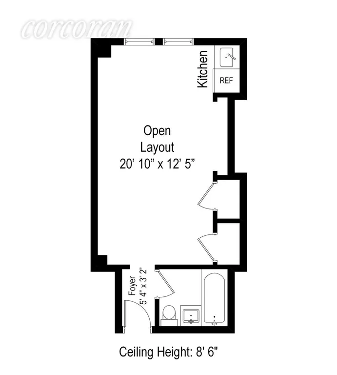 New York City Real Estate | View 45 Tudor City Place, 302 | Floor Plan | View 9