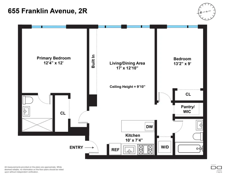 655 Franklin Avenue, 2R | floorplan | View 7