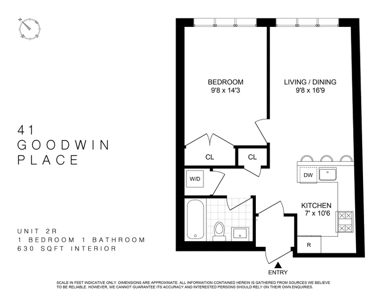 41 Goodwin Place, 2R | floorplan | View 5