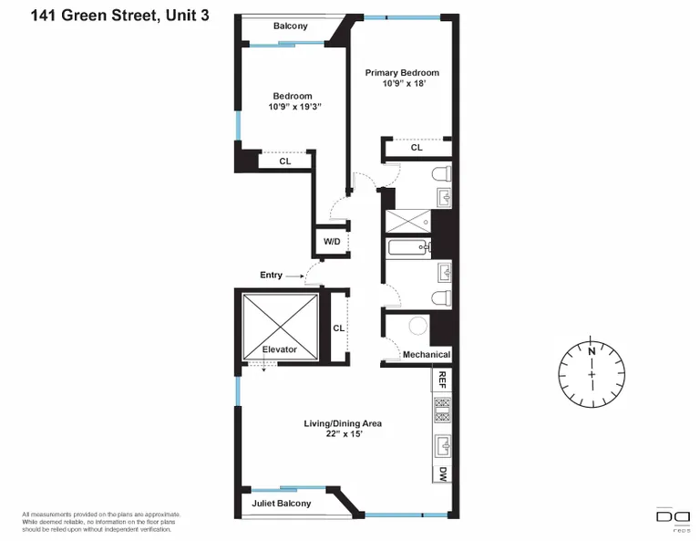 141 Green Street, 3 | floorplan | View 8