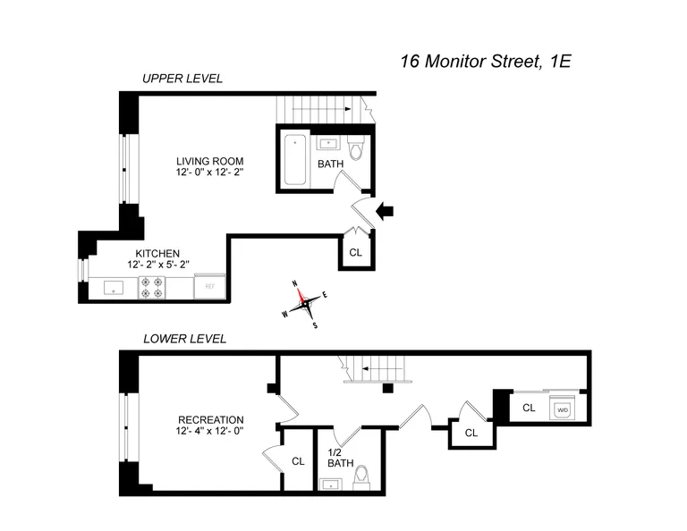 16 Monitor Street, 1E | floorplan | View 5