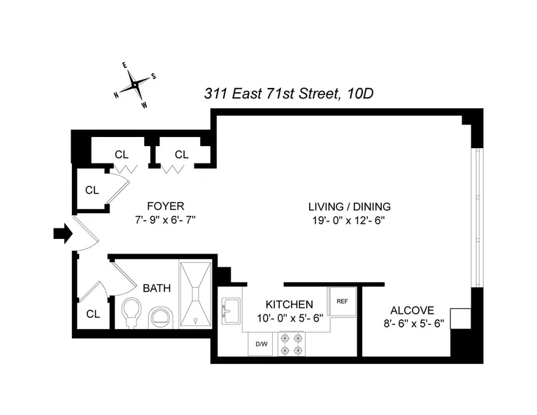 311 East 71st Street, 10D | floorplan | View 7