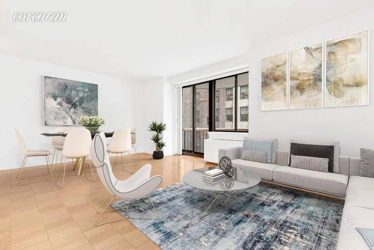 New York City Real Estate | View 45 East 25th Street, 11B | LARGE LIVING ROOM WITH PRIVATE BALCONY! | View 3