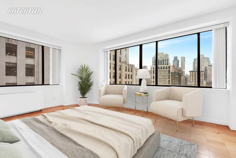 New York City Real Estate | View 45 East 25th Street, 11B | LARGE BEDROOM WITH OPEN PARK AND SKYLINE VIEW! | View 4