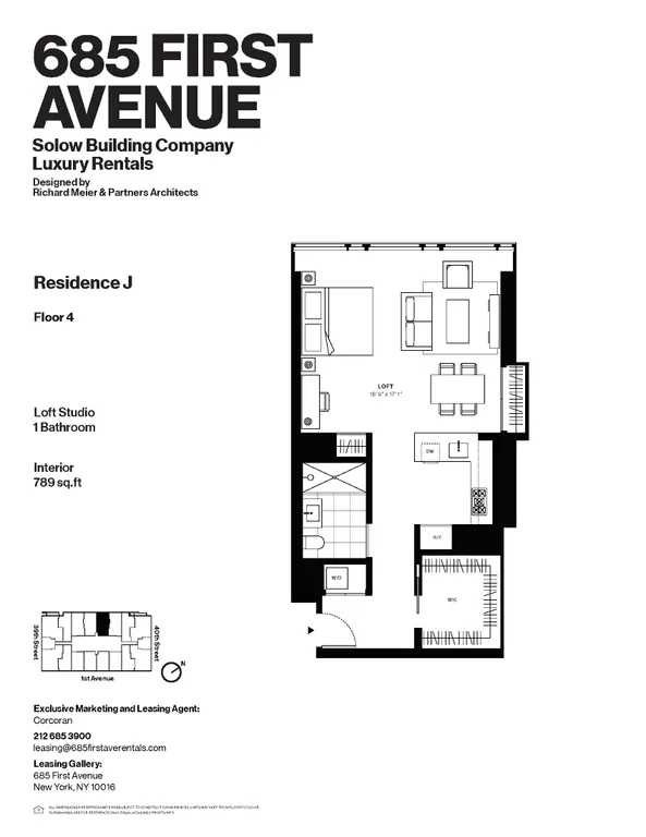 685 First Avenue, 4-J | floorplan | View 10