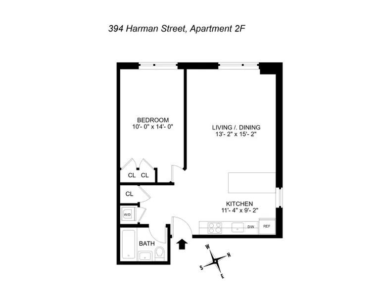 394 Harman Street, 2F | floorplan | View 5