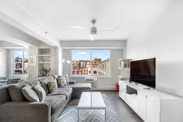 New York City Real Estate | View 300 West 145th Street, 7N | Renovated Living Room | View 4