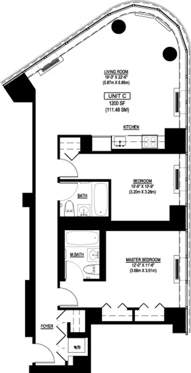 230 Ashland Place, 25-C | floorplan | View 9