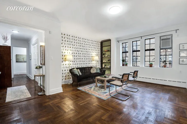New York City Real Estate | View 116 Pinehurst Avenue, F43 | Living Room and Entry Foyer | View 2
