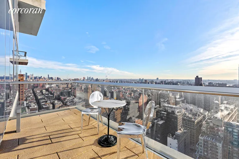 New York City Real Estate | View 56 Leonard Street, 34B EAST | A massive outdoor balcony!  | View 5