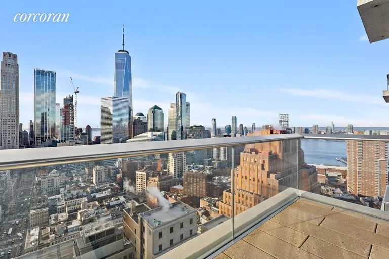 New York City Real Estate | View 56 Leonard Street, 34B EAST | Two huge private balconies! | View 11