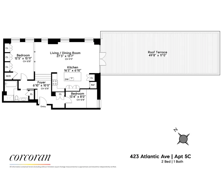 423 Atlantic Avenue, 5C | floorplan | View 11