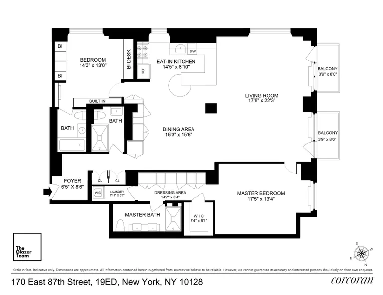 170 East 87th Street, 19ED | floorplan | View 12